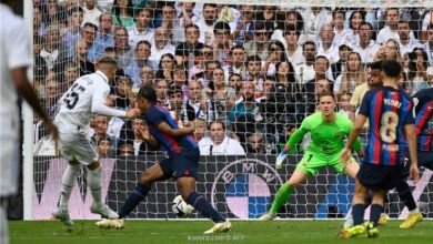 لقطة من مباراة ريال مدريد وبرشلونة